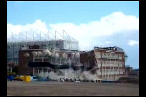 Demolition of Newcastle Brown Ale bottling plant 